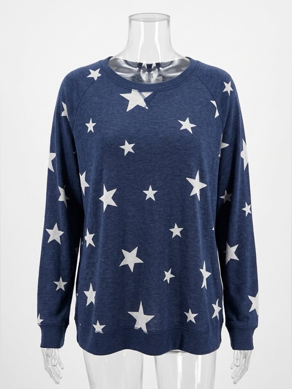 Sonoma Star Pullover Blue Hoodie Cotton Polyester Women Size XXL